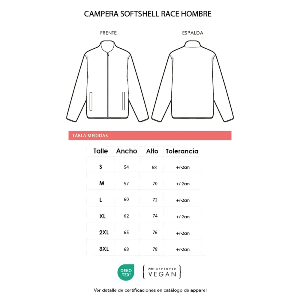 CAMPERA SOFTSHELL RACE - IMPO ALTA ROTACION - Image 3